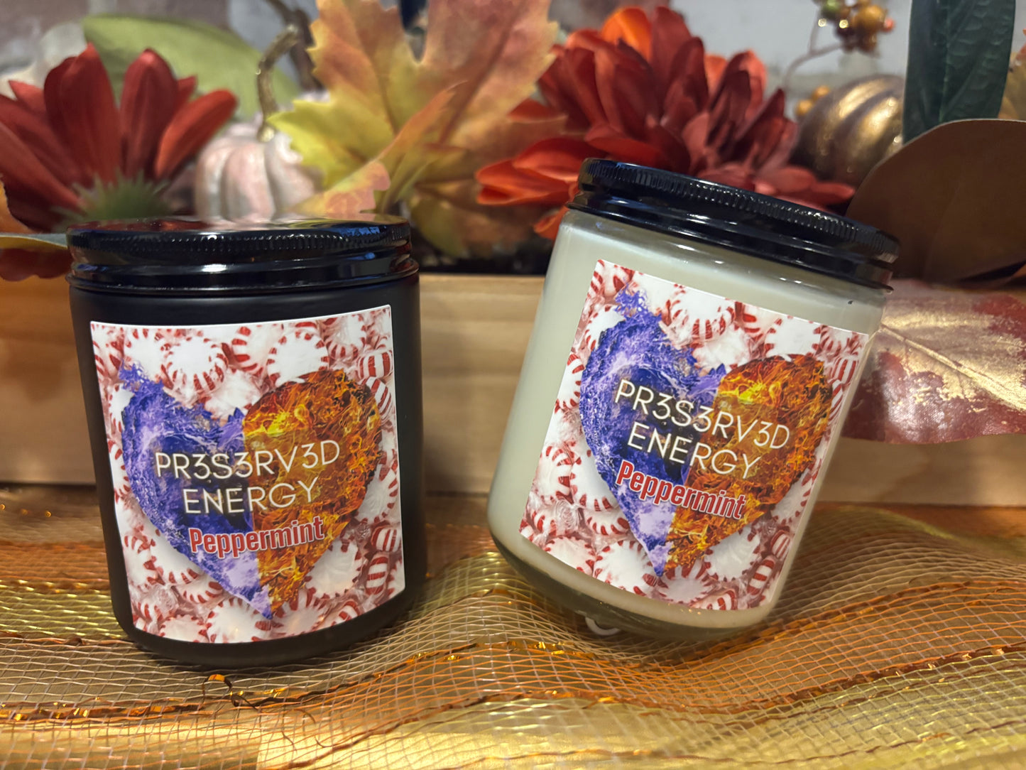 PEPPERMINT SCENTED CANDLE