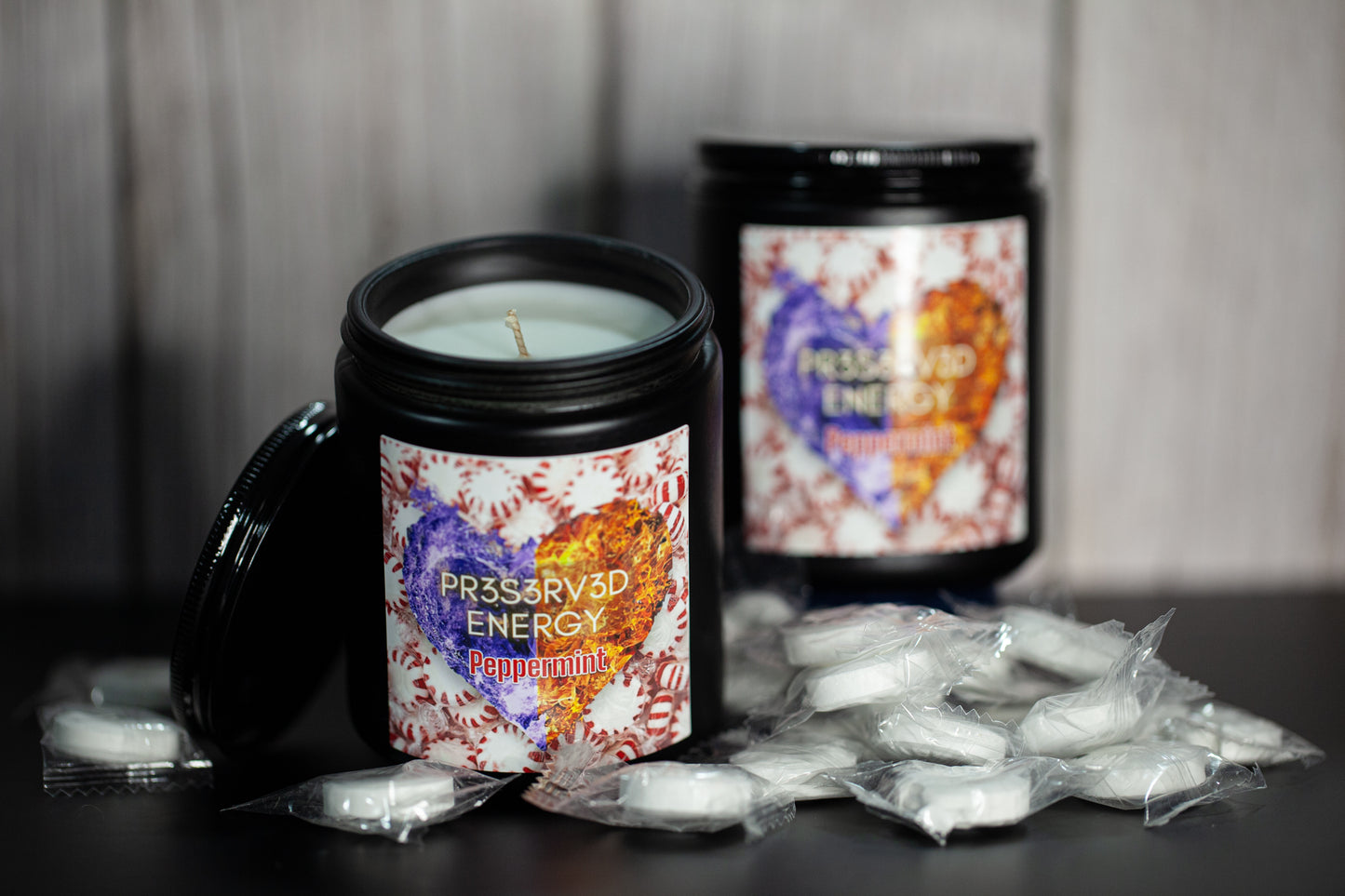 PEPPERMINT SCENTED CANDLE