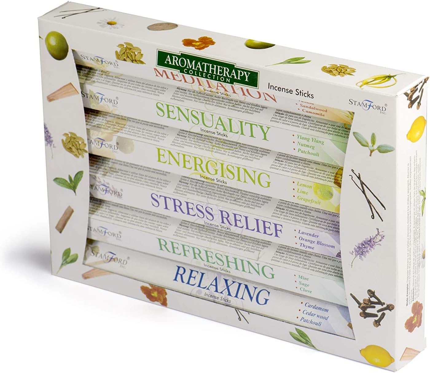 120 Sticks of  Premium Aromatherapy Hex Range Incense Sticks 