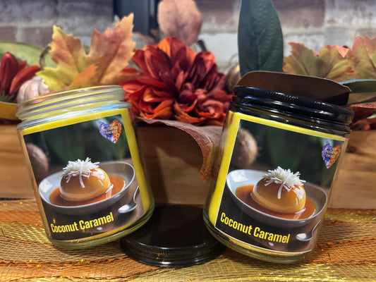COCONUT CARAMEL SCENTED CANDLE
