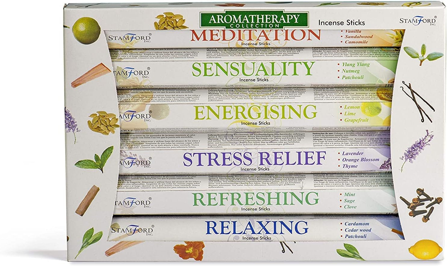 120 Sticks of  Premium Aromatherapy Hex Range Incense Sticks 